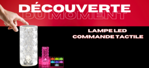 bannière lampe led avec commande tactile et télécommande