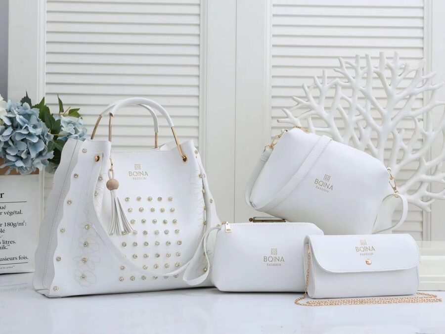 ensemble sac à main blanc